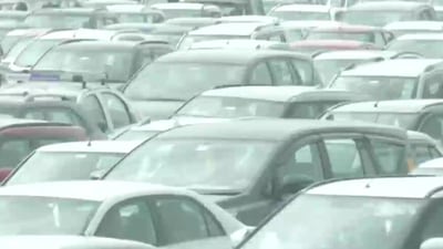 Traffic jam at Delhi-Gurugram border (ANI)