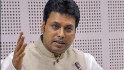 Tripura chief minister Biplab Kumar Deb. (File photo) Tripura chief minister Biplab Kumar Deb. (File photo)