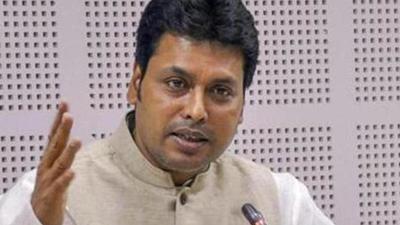 Tripura chief minister Biplab Kumar Deb that his speech and ‘contempt of court’ remark was distorted and taken out of context. (PTI) Tripura chief minister Biplab Kumar Deb that his speech and ‘contempt of court’ remark was distorted and taken out of context. (PTI)
