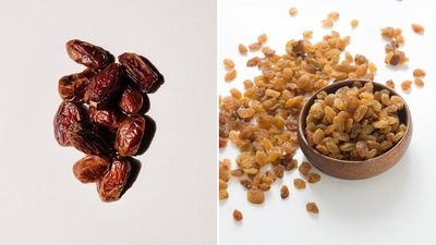 2. Dates and raisins: Consume this amazing dry fruit combination every day as it comes with the richness of iron, magnesium, copper, and vitamin A and C. You can have 2-3 dates and a tablespoon of raisins as a snack or with your breakfast to get instant energy and a boost in iron levels. (Unsplash)