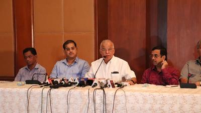 Former Goa chief minister Luizinho Faleiro addresses the media on Monday. (Twitter/@luizinhofaleiro) Former Goa chief minister Luizinho Faleiro addresses the media on Monday. (Twitter/@luizinhofaleiro)