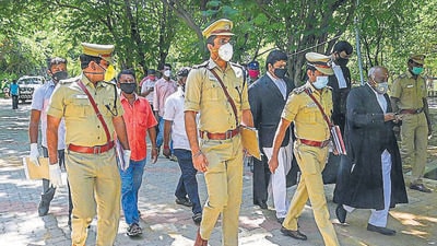 In Chennai, the Tamil Nadu police arrested 257 people after questioning 2,439 people with criminal backgrounds (PTI) In Chennai, the Tamil Nadu police arrested 257 people after questioning 2,439 people with criminal backgrounds (PTI)