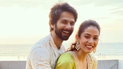 Shahid Kapoor poses with his wife Mira Rajput. Shahid Kapoor poses with his wife Mira Rajput.