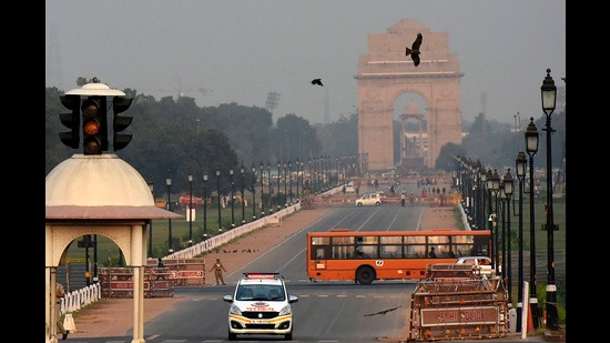 System of Air Quality and Weather Forecasting and Research (Safar) said that scattered rainfall was the reason for Delhi’s AQI to be in the satisfactory category. (Biplov Bhuyan/HT PHOTO) System of Air Quality and Weather Forecasting and Research (Safar) said that scattered rainfall was the reason for Delhi’s AQI to be in the satisfactory category. (Biplov Bhuyan/HT PHOTO)