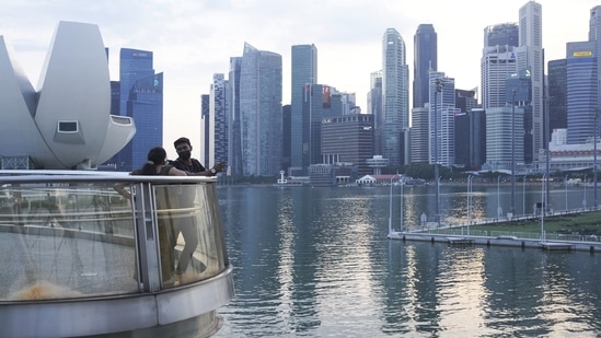 The Marina Bay area of Singapore. Daily infection levels have been ticking higher since the Singaporean government signalled a shift in its Covid strategy, from wiping out all cases to accepting the virus is endemic.&nbsp;(Ore Huiying/Bloomberg)