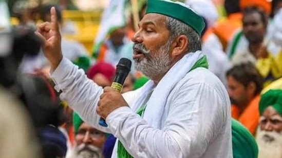 Bharatiya Kisan Union leader Rakesh Tikait said that Bharat Bandh got unprecedented support across the country.(PTI file photo) Bharatiya Kisan Union leader Rakesh Tikait said that Bharat Bandh got unprecedented support across the country.(PTI file photo)