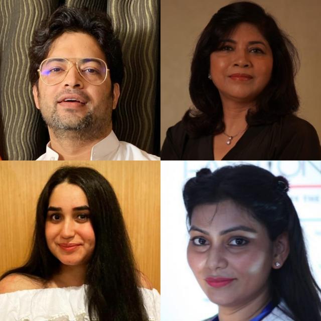 Fashion designers Manish Tripathi, Roma Agarwal, Pallavi Madeshia Yadav and Gunriddh Sial (Sourced)