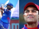 Rishabh Pant went ahead of Virender Sehwag to achieve a huge Delhi Capitals milestone. (IPL/Getty) Rishabh Pant went ahead of Virender Sehwag to achieve a huge Delhi Capitals milestone. (IPL/Getty)