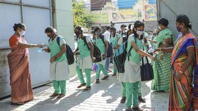 All schools will be allowed to conduct physical classes for Classes I to 8 from November 1 by following Covid-19 protocols. (PTI)