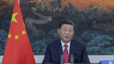 Xi was quoted on Tuesday as saying that China aimed to lead the world in "strategic sciences" by 2034. (AP) Xi was quoted on Tuesday as saying that China aimed to lead the world in "strategic sciences" by 2034. (AP)