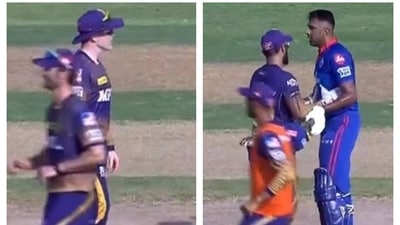 R Ashwin involved in heated exchange. (Twitter/Screengrab)