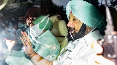 Former chief minister of Punjab Capt. Amarinder Singh arrives at Kapurthala house in New Delhi (PTI) Former chief minister of Punjab Capt. Amarinder Singh arrives at Kapurthala house in New Delhi (PTI)