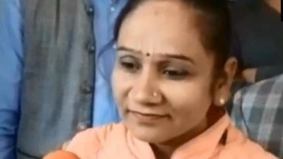 Madhya Pradesh BSP MLA Ramabai is seen in this file photo. (ANI Photo) Madhya Pradesh BSP MLA Ramabai is seen in this file photo. (ANI Photo)