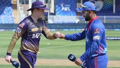KKR captain Eoin Morgan won the toss and elected to bowl against Delhi Capitals in Sharjah. (IPL/Twitter) KKR captain Eoin Morgan won the toss and elected to bowl against Delhi Capitals in Sharjah. (IPL/Twitter)