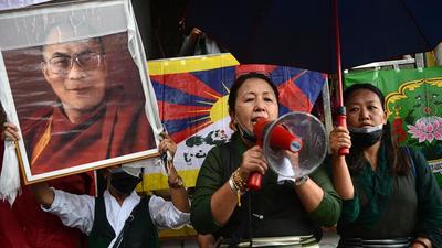 Indian public opinion has also begun to question India’s recognition of Tibet as part of China (AFP)