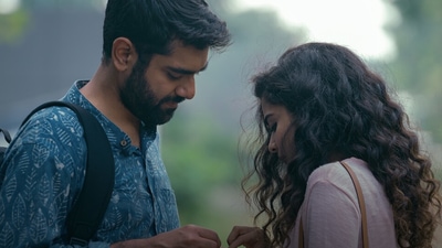 Dhruv Sehgal and Mithila Palkar in a still from Little Things season 4. Dhruv Sehgal and Mithila Palkar in a still from Little Things season 4.