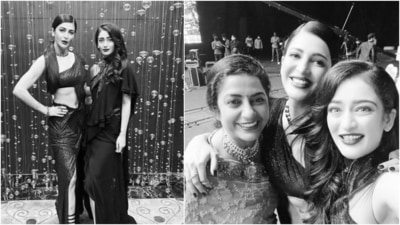 At the award night, Shruti Haasan reunited with her sister Akshara Haasan whom she hasn't met in a long time for the Covid-19 pandemic. (Instagram/@ shrutzhaasan)