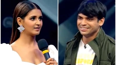 Shakti Mohan and Neeraj Chopra on Dance+ 6. Shakti Mohan and Neeraj Chopra on Dance+ 6.