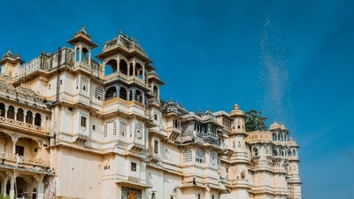 Visit City Palace: One of the most prominent landmarks of Jaipur, City Palace, is situated in the heart of Jaipur. This popular tourist destination was built between 1729 and 1732 by Maharaja Sawai Jai Singh II. (Unsplash) Visit City Palace: One of the most prominent landmarks of Jaipur, City Palace, is situated in the heart of Jaipur. This popular tourist destination was built between 1729 and 1732 by Maharaja Sawai Jai Singh II. (Unsplash)