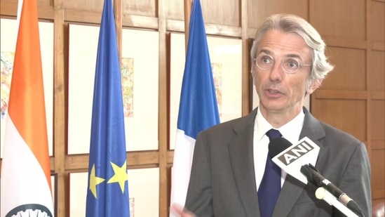 French ambassador to India Emmanuel Lenain.(ANI) French ambassador to India Emmanuel Lenain.(ANI)