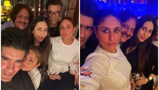 Kareena Kapoor hosted a get-together at her house on Monday night.