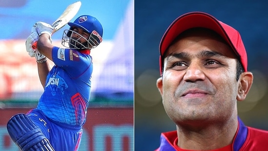 Rishabh Pant went ahead of Virender Sehwag to achieve a huge Delhi Capitals milestone. (IPL/Getty) Rishabh Pant went ahead of Virender Sehwag to achieve a huge Delhi Capitals milestone. (IPL/Getty)