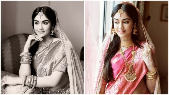 Adah Sharma, in a pink Banarasi, looks right out of a fairytale(Instagram/@adah_ki_adah)