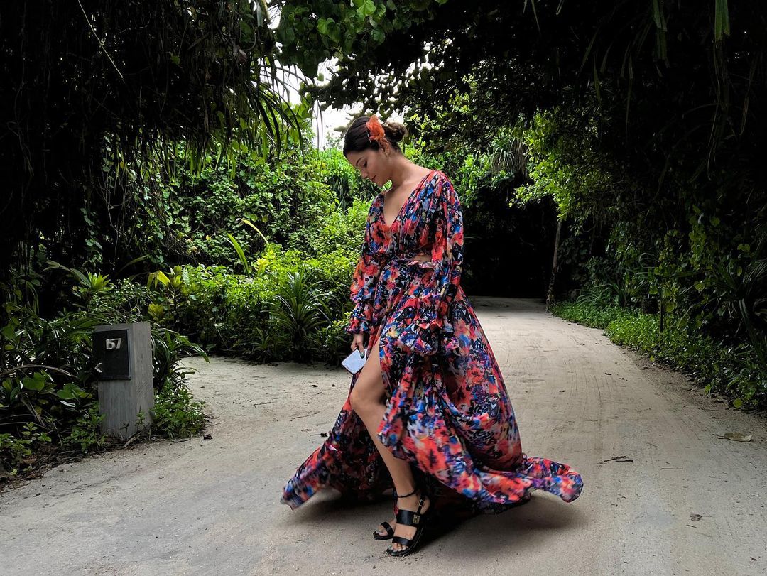 Rubina Dilaik in the Maldives.&nbsp;