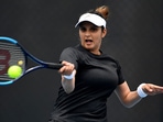 Sania Mirza in action. (Getty) Sania Mirza in action. (Getty)