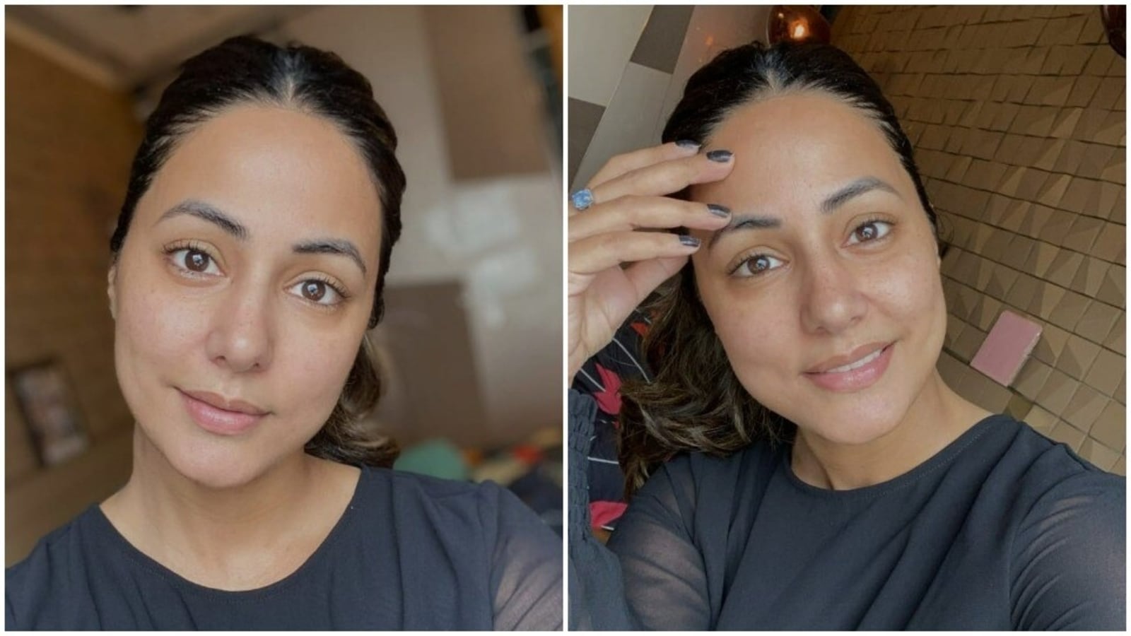 Hina Khan goes makeup to promote love. Pics | Health Hindustan Times