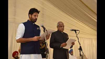 Amrinder Singh Raja Warring took oath as Punjab cabinet minister on September 26. He was given the portfolio of transport minister two days later. Amrinder Singh Raja Warring took oath as Punjab cabinet minister on September 26. He was given the portfolio of transport minister two days later.