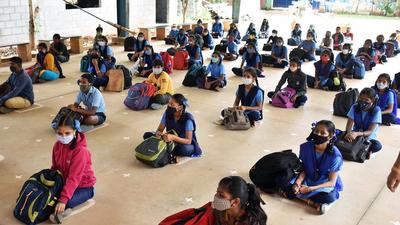 Primary school students attend a class following Covid guidelines as schools reopened after more then one and half years, in Bengaluru on September 6. (ANI) Primary school students attend a class following Covid guidelines as schools reopened after more then one and half years, in Bengaluru on September 6. (ANI)