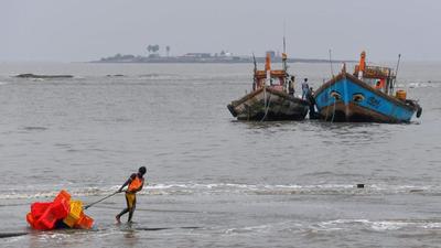 Weather department says cyclone Shaheen will not hit the Indian coast, but can result in high sea around Gujarat and the Gulf of Kutch, (AFP Photo/Representative use) Weather department says cyclone Shaheen will not hit the Indian coast, but can result in high sea around Gujarat and the Gulf of Kutch, (AFP Photo/Representative use)