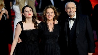 Producers Michael G. Wilson and Barbara Broccoli arrive at the world premiere of No Time To Die. (REUTERS)
