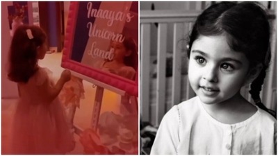 Inaaya Naumi Kemmu turned four on Wednesday. Inaaya Naumi Kemmu turned four on Wednesday.