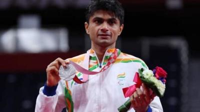Suhas LY, who is posted as the Gautam Buddha Nagar district magistrate in Uttar Pradesh, won a silver medal in badminton at the Tokyo Paralympics. (SOURCED IMAGE)