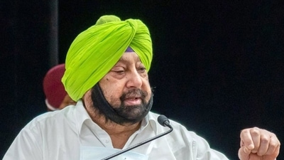 Amarinder Singh reaches Amit Shah's residence on Wednesday. Amarinder Singh reaches Amit Shah's residence on Wednesday. 