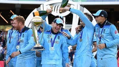 England after winning the 2019 World Cup. (Getty) England after winning the 2019 World Cup. (Getty)