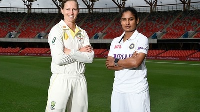 Meg Lanning of Australia and Mithali Raj of India on the eve of the one-off Pink ball Test. (Getty) Meg Lanning of Australia and Mithali Raj of India on the eve of the one-off Pink ball Test. (Getty)