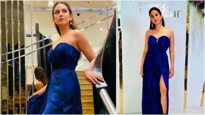 Mira Rajput wore this dress during a recent jewellery brand photoshoot. (Instagram/@elevate_promotions) Mira Rajput wore this dress during a recent jewellery brand photoshoot. (Instagram/@elevate_promotions)