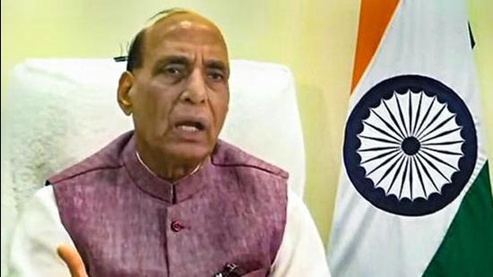 Rajnath said countries around the world are now focusing on modernisation of their militaries and the demand for military equipment is rapidly increasing. (PTI Photo) Rajnath said countries around the world are now focusing on modernisation of their militaries and the demand for military equipment is rapidly increasing. (PTI Photo)