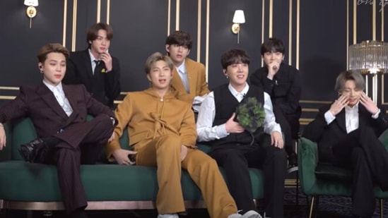 BTS members react to losing at the Grammys 2021.&nbsp;