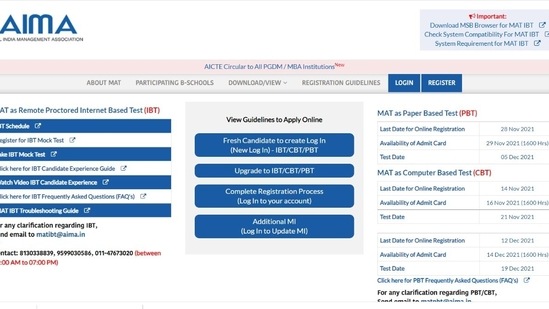 AIMA MAT 2021: Exam Schedule released for December session, apply at mat.aima.in AIMA MAT 2021: Exam Schedule released for December session, apply at mat.aima.in