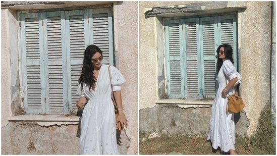 Gabriella Demetriades is living the “island life” in white(Instagram/@gabriellademetriades)