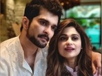 Raqesh Bapat and Shamita Shetty pose together. Raqesh Bapat and Shamita Shetty pose together.