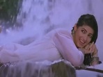 Twinkle Khanna in the Mela song Tujhe Rab Ne Banaya. Twinkle Khanna in the Mela song Tujhe Rab Ne Banaya.