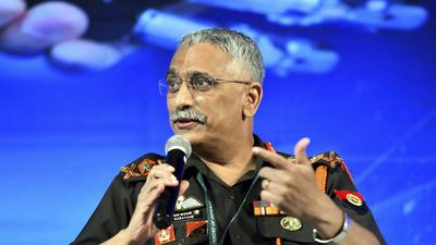 Without naming China, chief of the Army Staff General Manoj Mukund Naravane highlighted the challenges posed by the standoff on the LAC, which began in May last year and resulted in the death of 20 Indian soldiers and four Chinese troops during a clash at Galwan Valley. (PTI) Without naming China, chief of the Army Staff General Manoj Mukund Naravane highlighted the challenges posed by the standoff on the LAC, which began in May last year and resulted in the death of 20 Indian soldiers and four Chinese troops during a clash at Galwan Valley. (PTI)