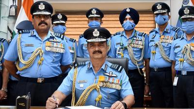 Air Chief Marshal VR Chaudhari takes charge as the new Chief of Air Staff in the presence of outgoing Air Chief Marshal RKS Bhadauria at IAF headquarters in Delhi (ANI) Air Chief Marshal VR Chaudhari takes charge as the new Chief of Air Staff in the presence of outgoing Air Chief Marshal RKS Bhadauria at IAF headquarters in Delhi (ANI)