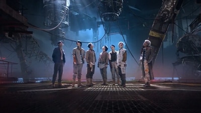 BTS members in the My Universe music video.&nbsp;