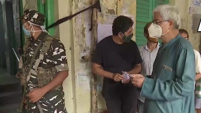 Polling underway at Mitra Institution in Bhabanipur on Thursday. (ANI)